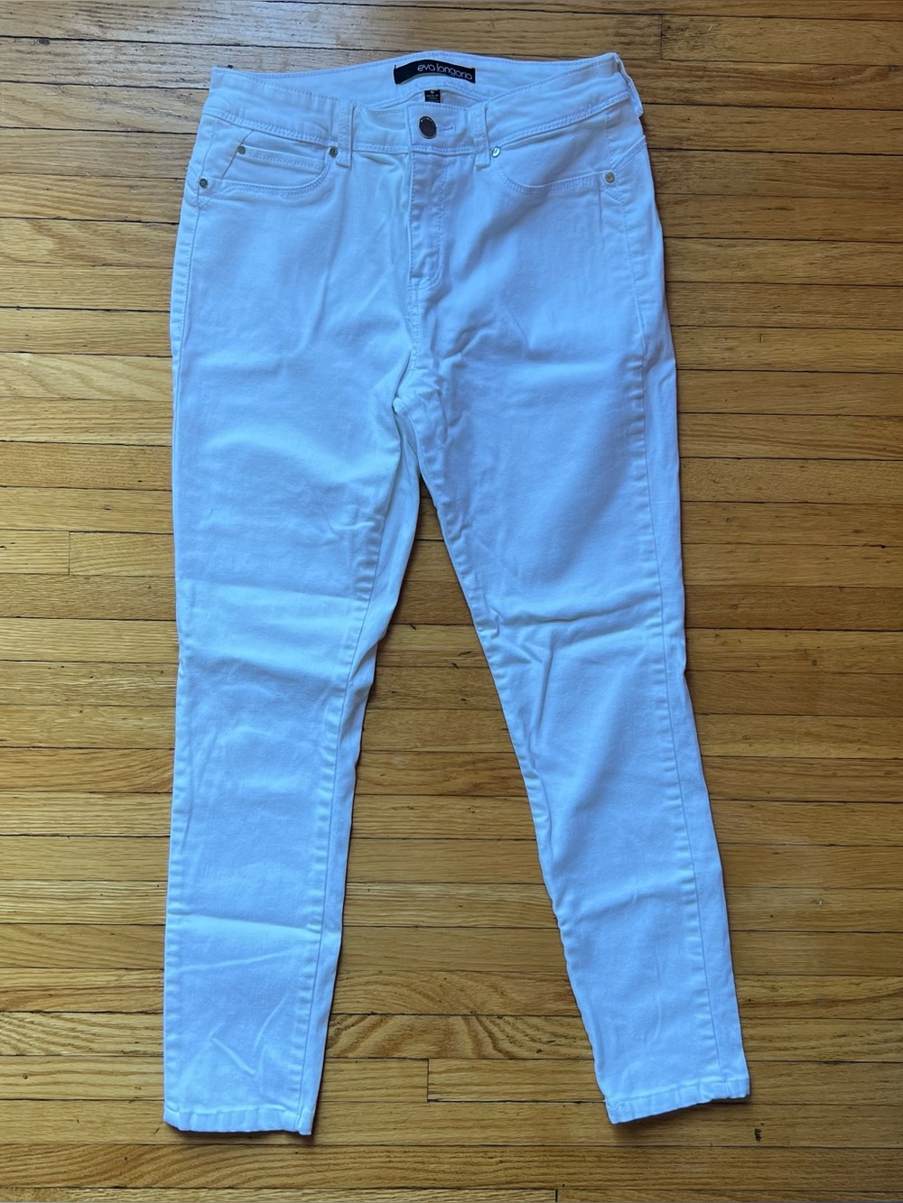 White High-Rise Skinny Jeans